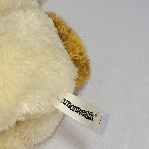 10" Commonwealth Yellow Lab Cream Beige Tan Puppy Dog Stuffed Plush Animal Toy - Picture 10 of 12